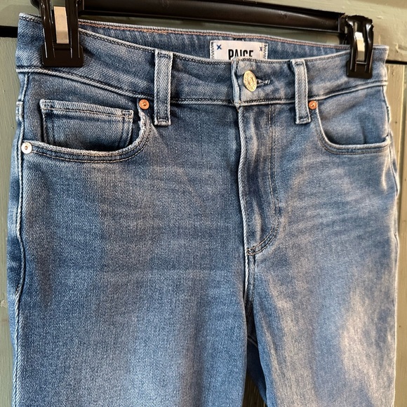 PAIGE Cindy Crop Raw Hem Denim Jeans - Picture 5 of 8